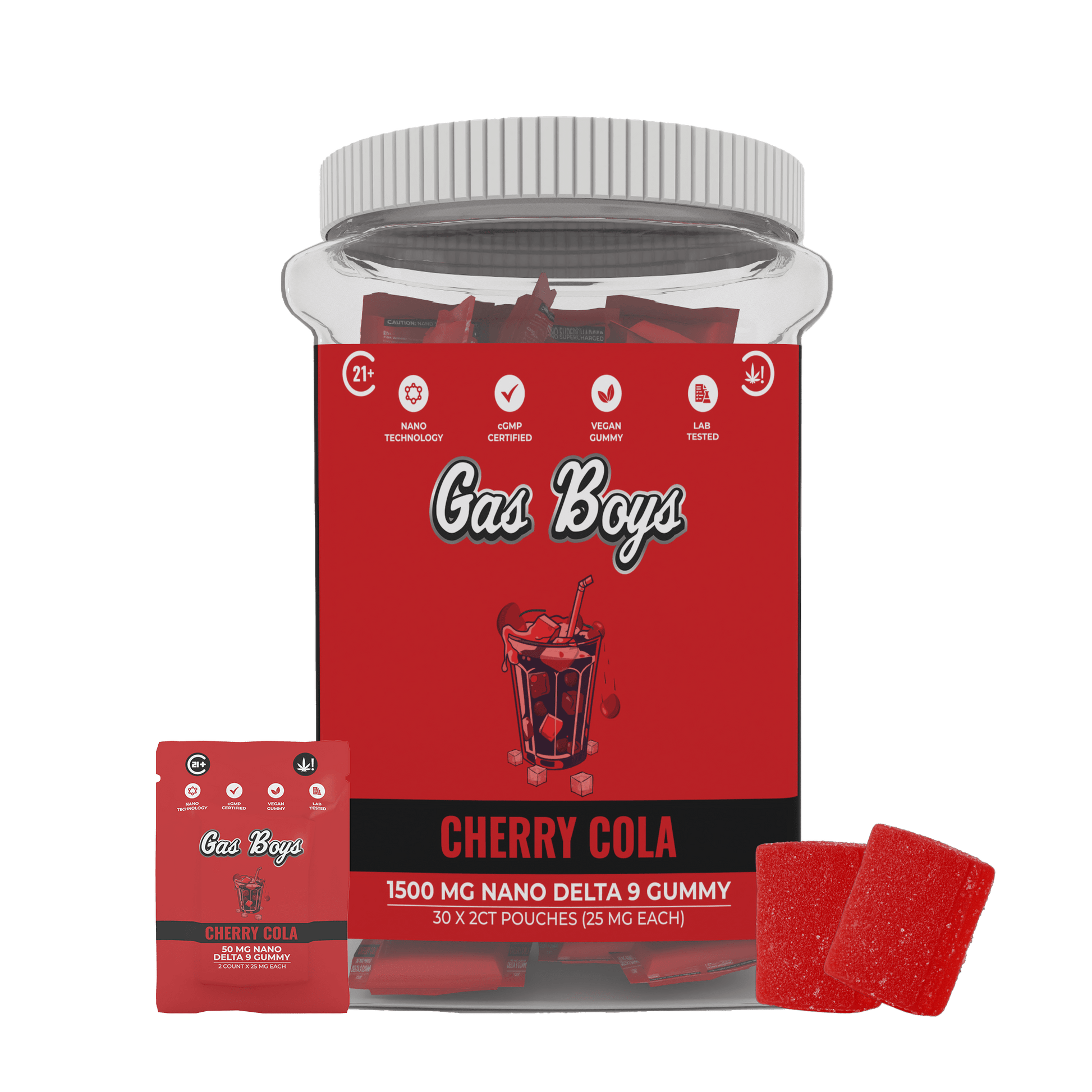 DELTA 9 NANO Gummy - 1500Mg JUG (30ct pouch) - Tree Spirit Wellness