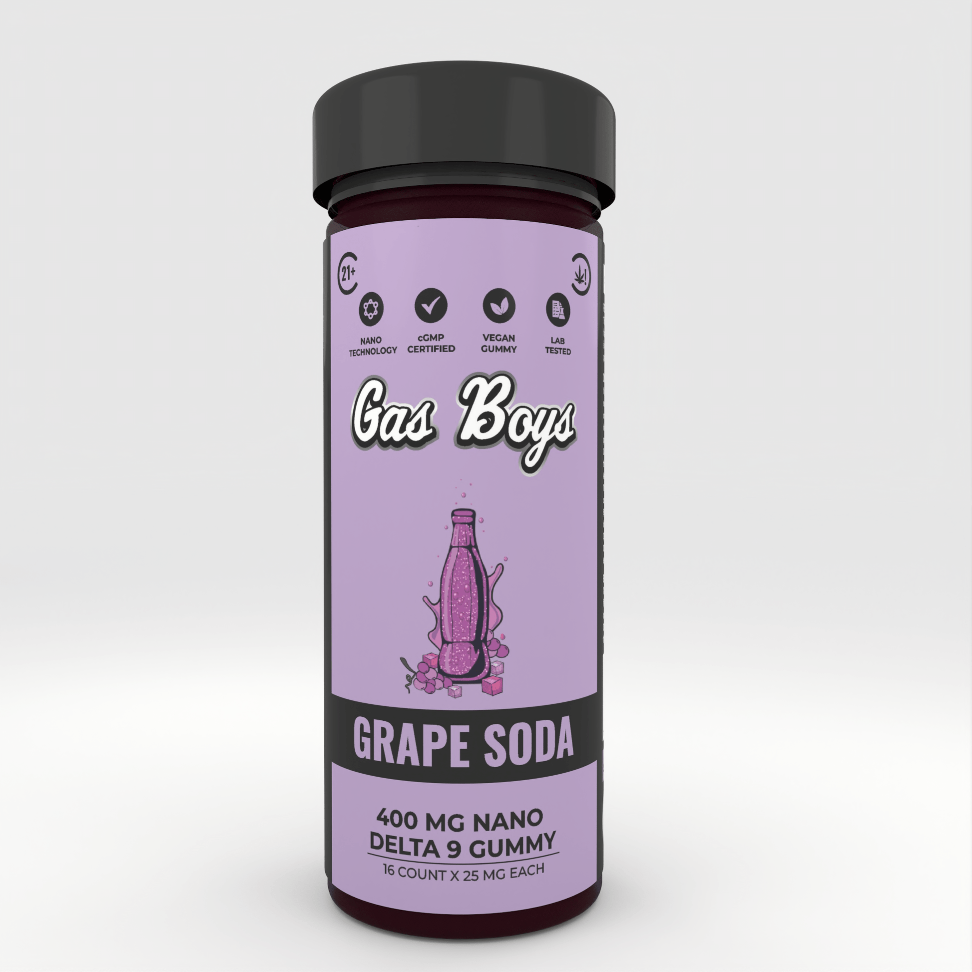 DELTA 9 NANO Gummy - Grape Soda 400Mg Jar (16ct) - Tree Spirit Wellness