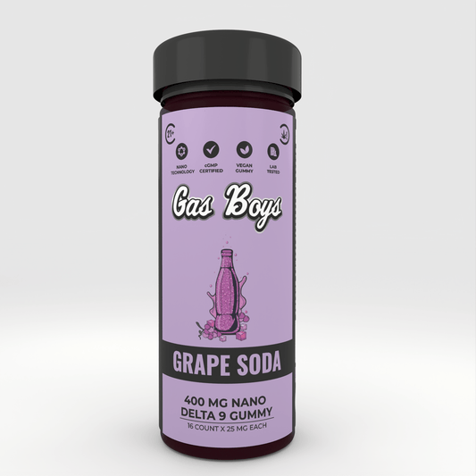 DELTA 9 NANO Gummy - Grape Soda 400Mg Jar (16ct) - Tree Spirit Wellness
