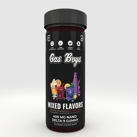 DELTA 9 NANO Gummy - Mix Flavors 400Mg Jar (16ct) - Tree Spirit Wellness