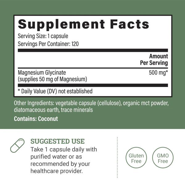 Earth Harmony - Magnesium Glycinate - Tree Spirit Wellness
