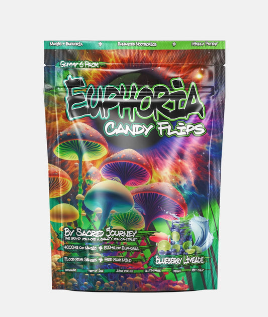 Euphoria Gummies – Blueberry Limeade 6ct - (Box of 10) - Tree Spirit Wellness