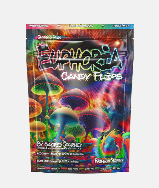 Euphoria Gummies – Rainbow Slushy 6ct - (Box of 10) - Tree Spirit Wellness