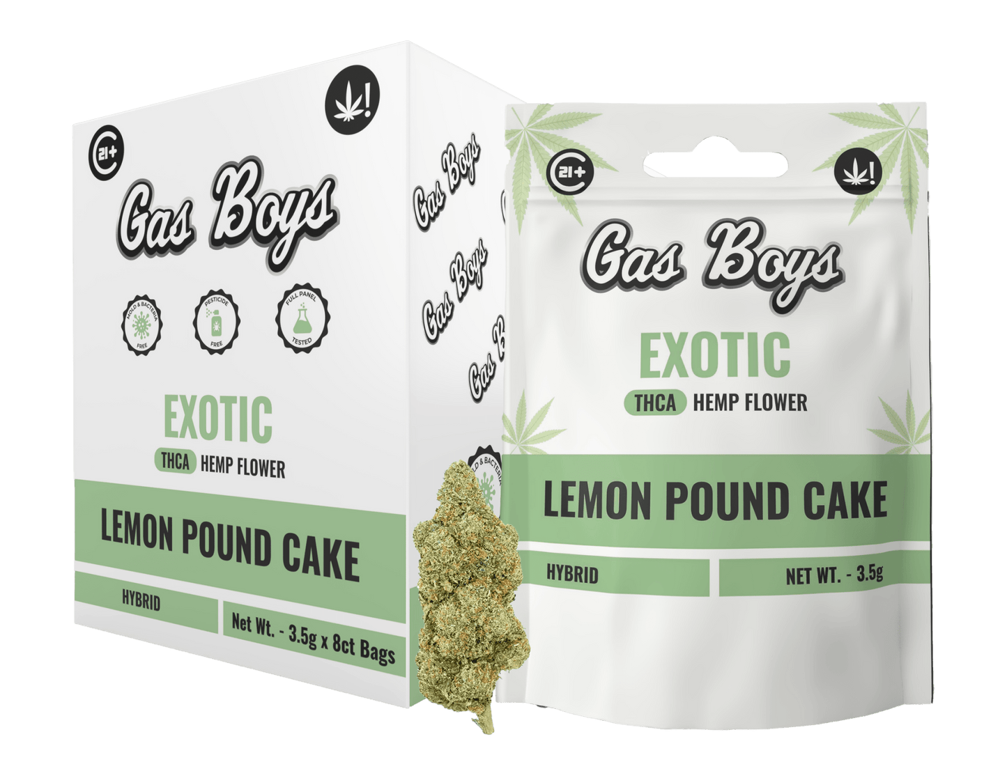 EXOTIC Lemon Pound Cake THCA FLOWER - Hybrid (8ct) - Tree Spirit Wellness