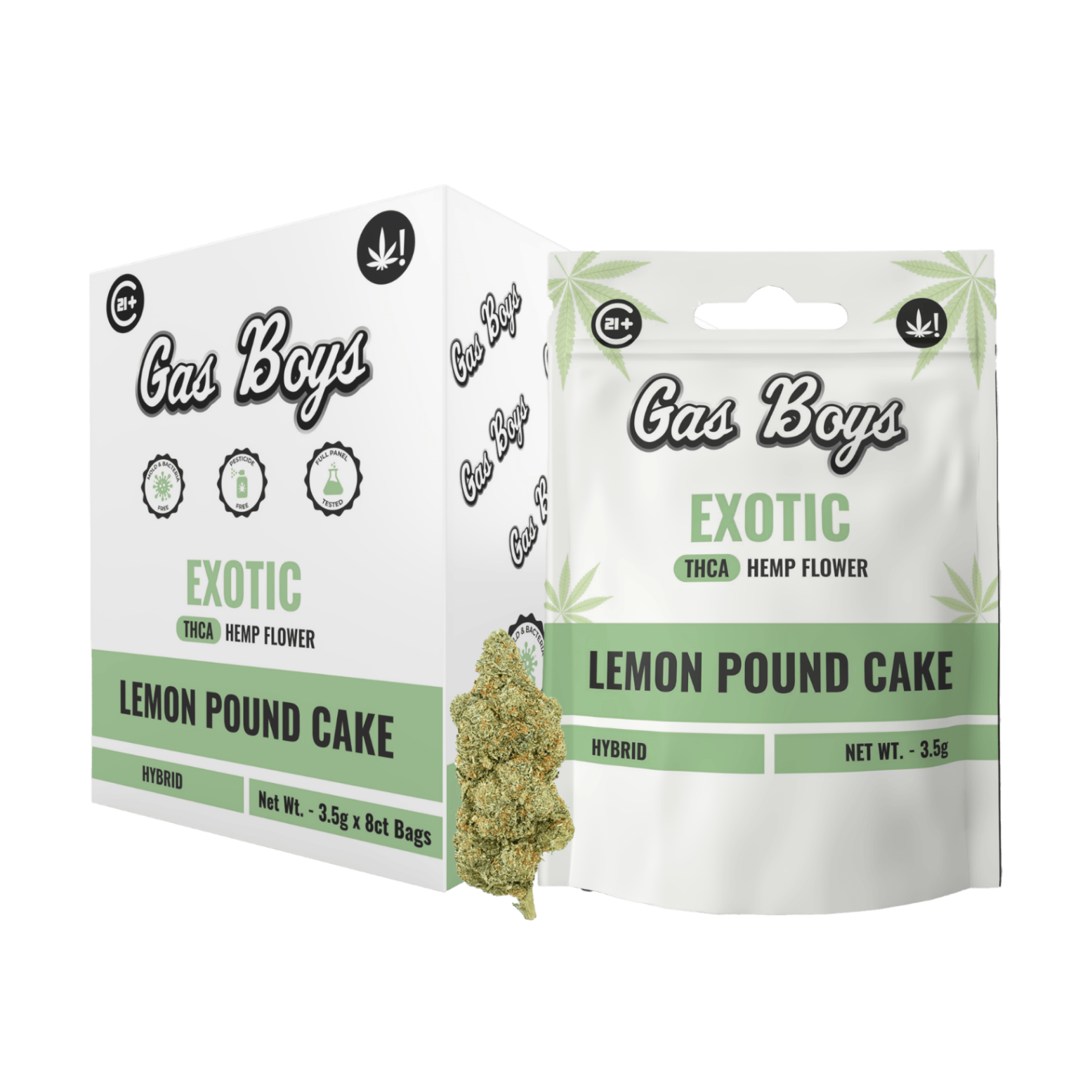 EXOTIC Lemon Pound Cake THCA FLOWER - Hybrid (8ct) - Tree Spirit Wellness