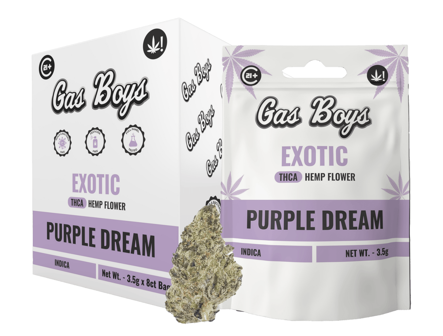 EXOTIC Purple Dream THCA FLOWER - Indica (8ct) - Tree Spirit Wellness
