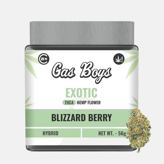 EXOTIC THCA FLOWER JAR - Blizzard Berry - Hybrid - 2oz - Tree Spirit Wellness