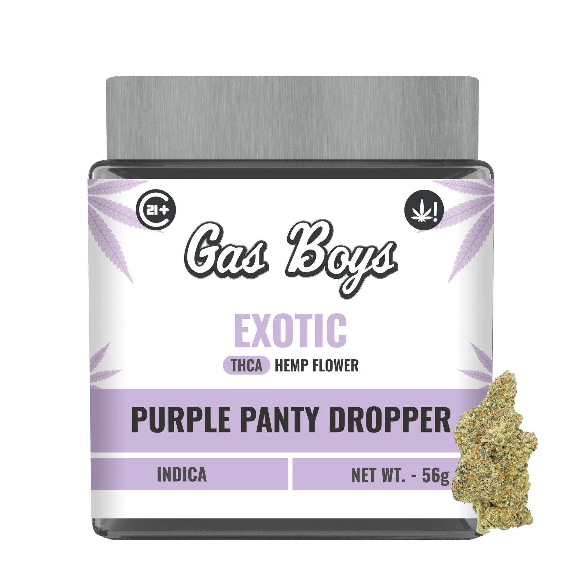 EXOTIC THCA FLOWER JAR - Purple Panty Dropper - Indica - 2oz - Tree Spirit Wellness