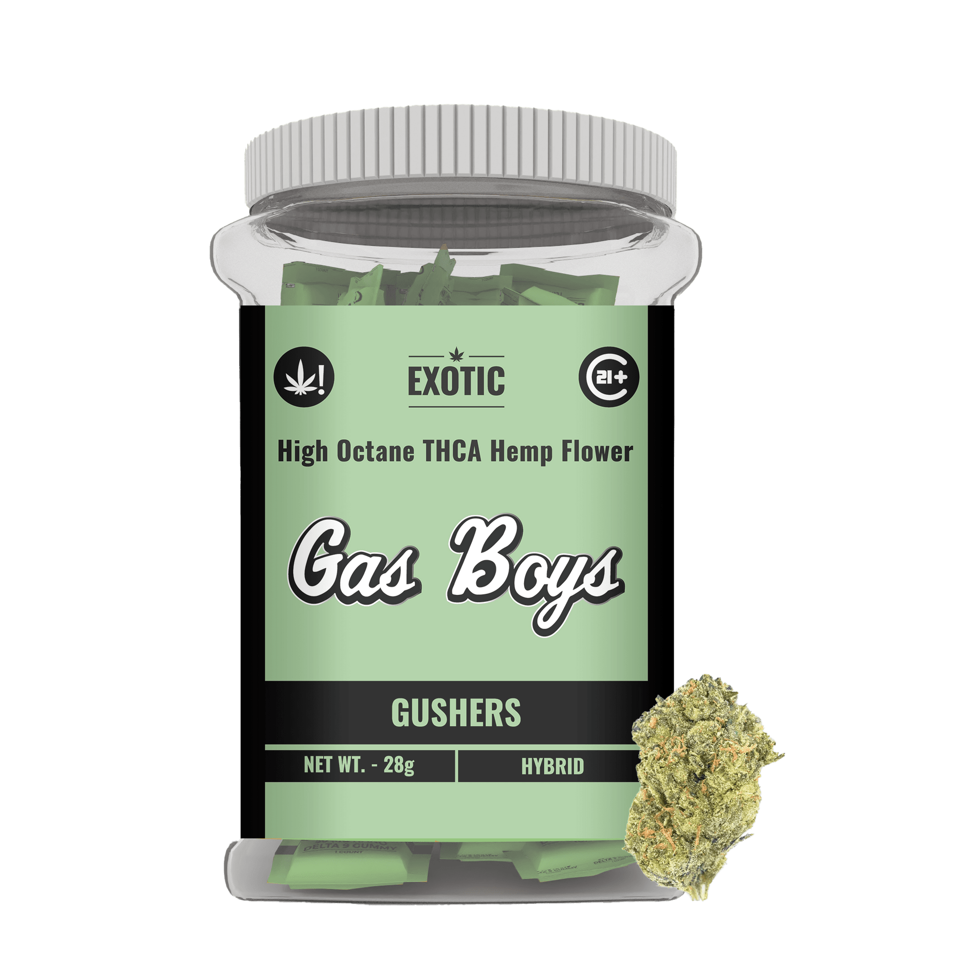 EXOTIC THCP FLOWER JUG - Gushers - Hybrid (28CT) - Tree Spirit Wellness