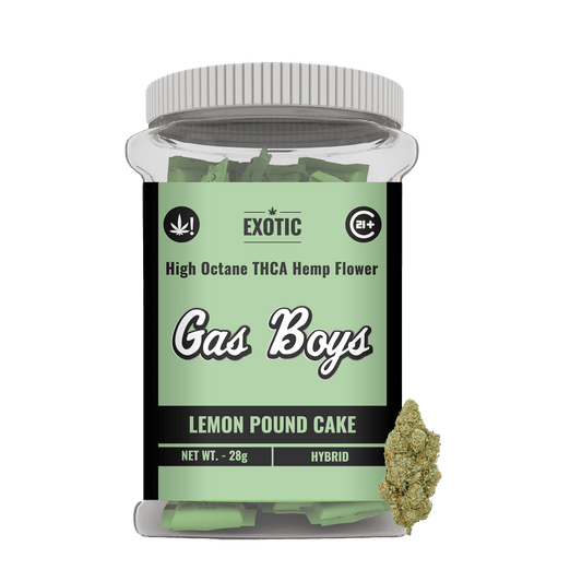 EXOTIC THCP FLOWER JUG - Lemon Pound Cake - Hybrid (28CT) - Tree Spirit Wellness