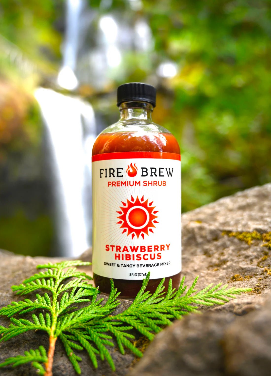 Fire Brew - Strawberry Hibiscus Shrub - Tree Spirit Wellness