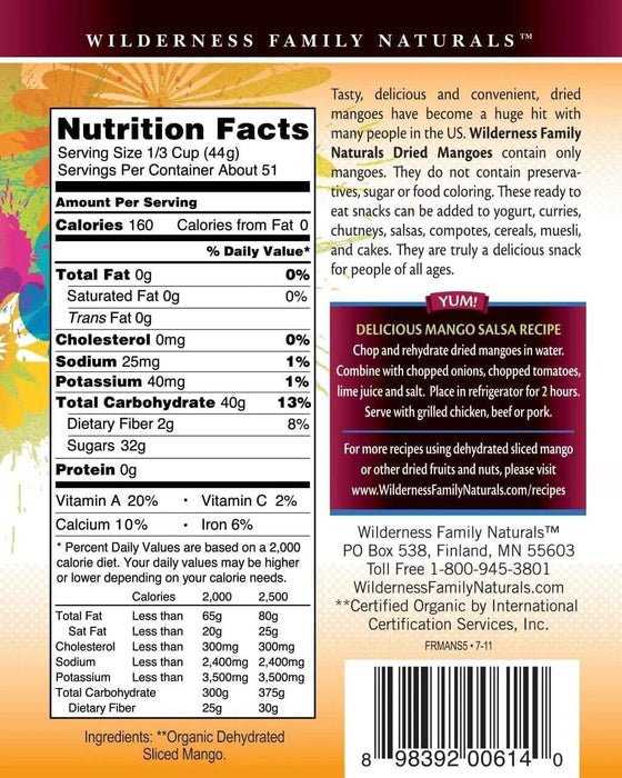 Fruit | Dried | Mango | Certified Organic | Sliced | 5 lbs. (Case of 6) - Tree Spirit Wellness