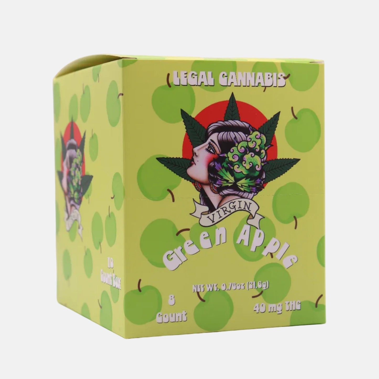 Green Apple 5mg D9 8 count (Box of 10) - Tree Spirit Wellness