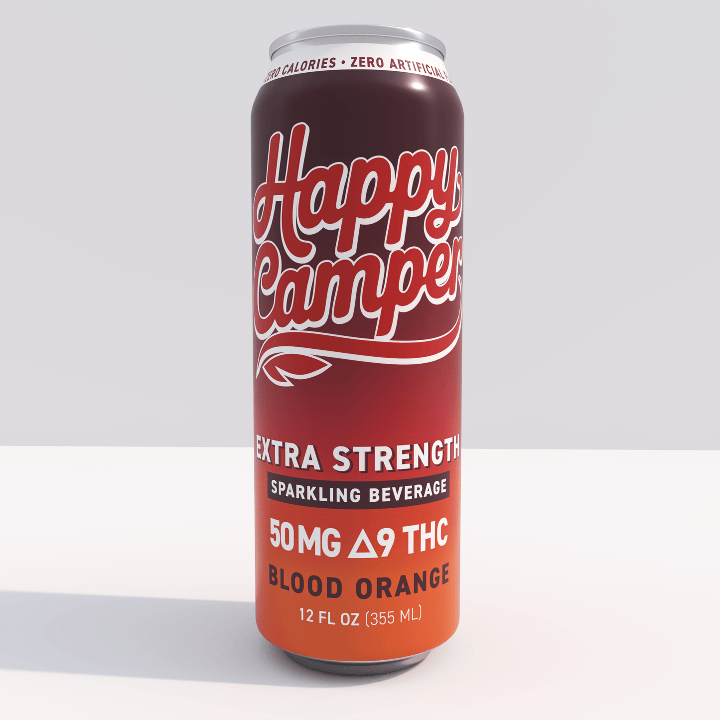 happy camper Blood Orange - 50mg Delta 9 THC - 355 ml Extra Strength - 12 pack - Tree Spirit Wellness