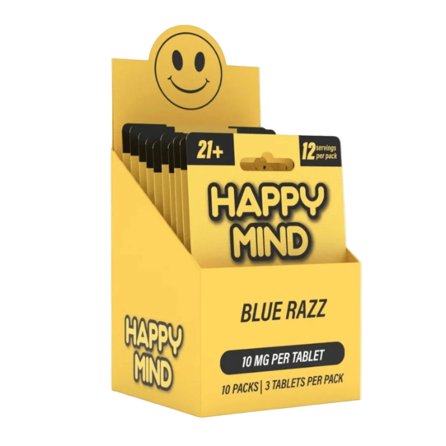Happy Mind - Blue Razz Synaptic Surge - Box of 10 - Tree Spirit Wellness