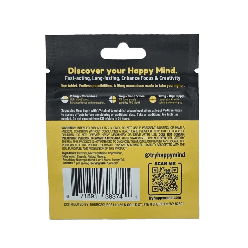 Happy Mind - Spearmint Synaptic Surge - Hero Dose - Box of 10 - Tree Spirit Wellness