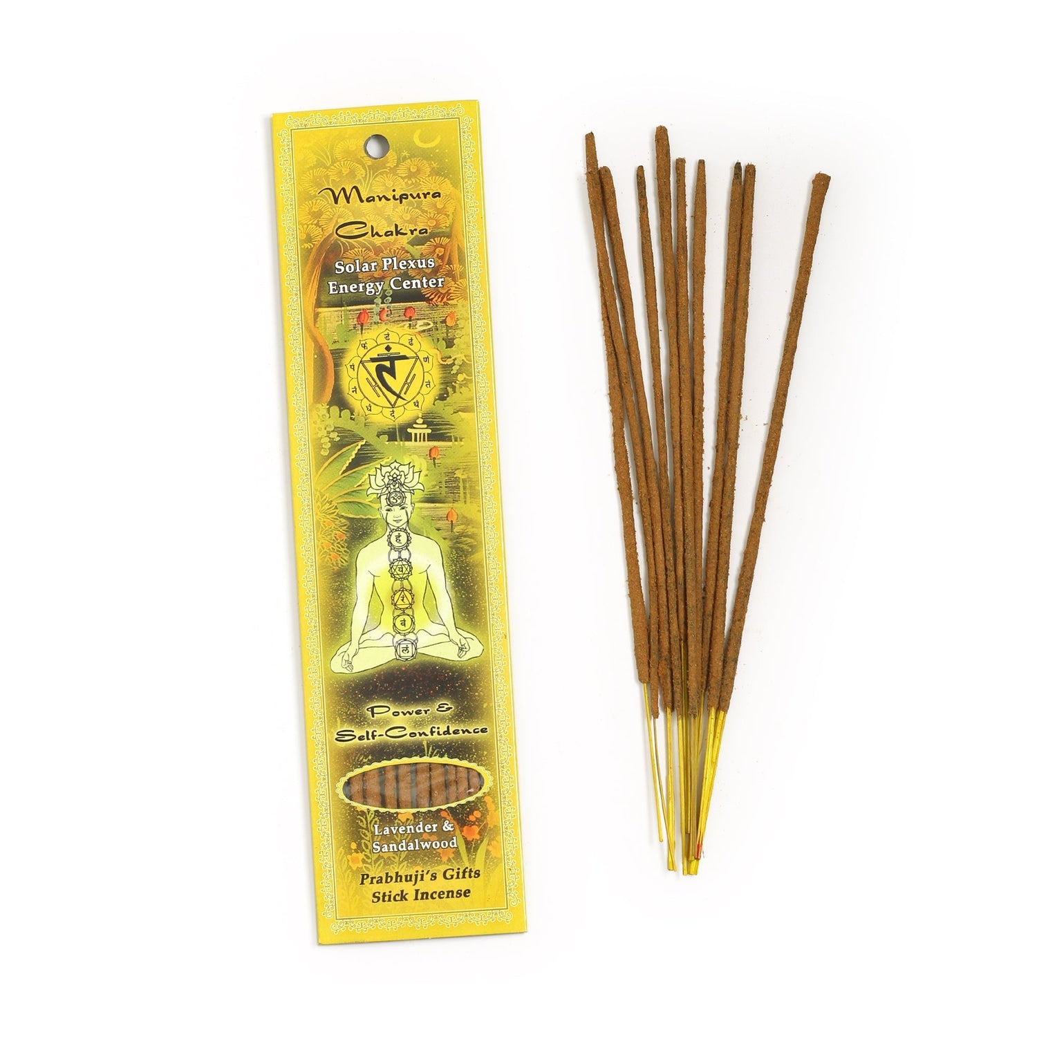 Incense Sticks Solar Plexus Chakra Manipura - Power and Self - confidence - Tree Spirit Wellness