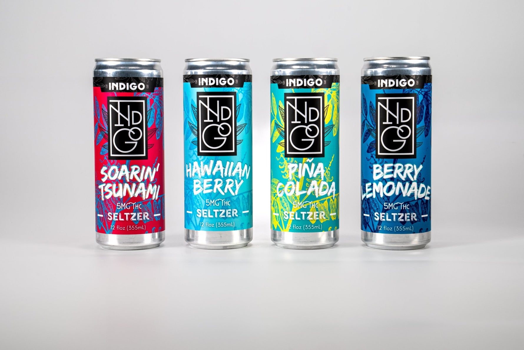 Indigo Seltzer Hawaiian Berry 5mg - Case of 24 - Tree Spirit Wellness