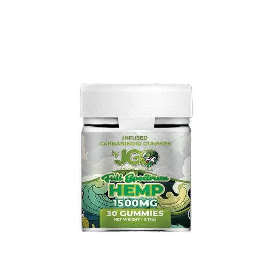 JGO 1500mg Natural Hemp Extract Gummies Jar - 30ct - Tree Spirit Wellness