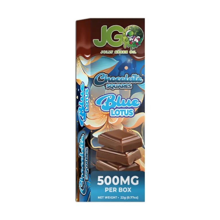 JGO Blue Lotus Chocolate Squares (4pc) 500mg - Tree Spirit Wellness
