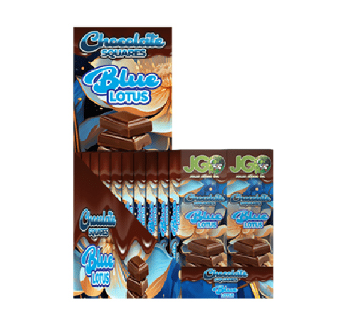 JGO Blue Lotus Chocolate Squares (4pc) 500mg - Tree Spirit Wellness