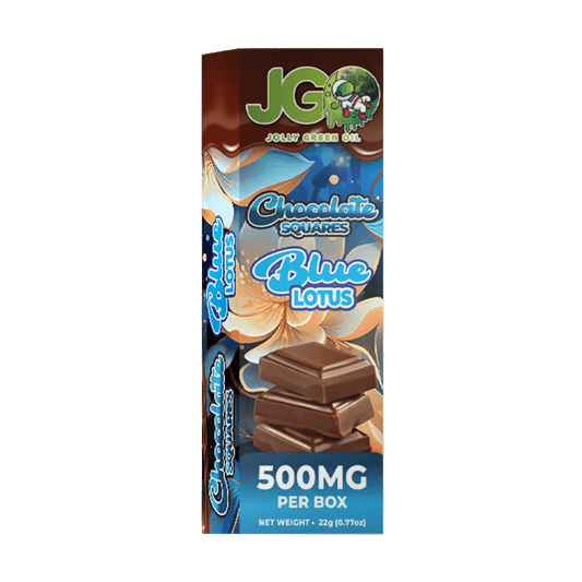 JGO Blue Lotus Chocolate Squares 500mg - 4pcs - Tree Spirit Wellness