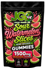 JGO Sour Watermelon Slices Gummies  - 30ct - Mystic Journey Path