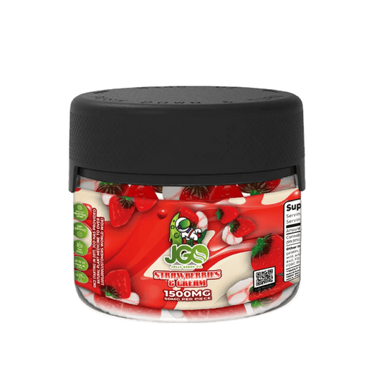 JGO Strawberries & Cream Hemp Gummies – 1500mg (50mg Each) - 30ct - Tree Spirit Wellness