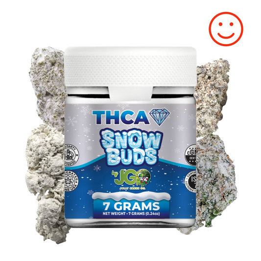 JGO THCa Diamond Infused 7g Flower Jar (SNOW BUDZ) - Tree Spirit Wellness