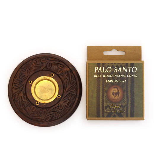 Kit - Palo Santo Copal Cones with Burner - Tree Spirit Wellness