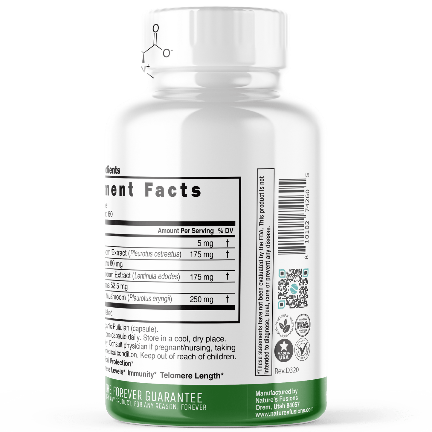 Ergothioneine Mushroom Complex 5/600 mg