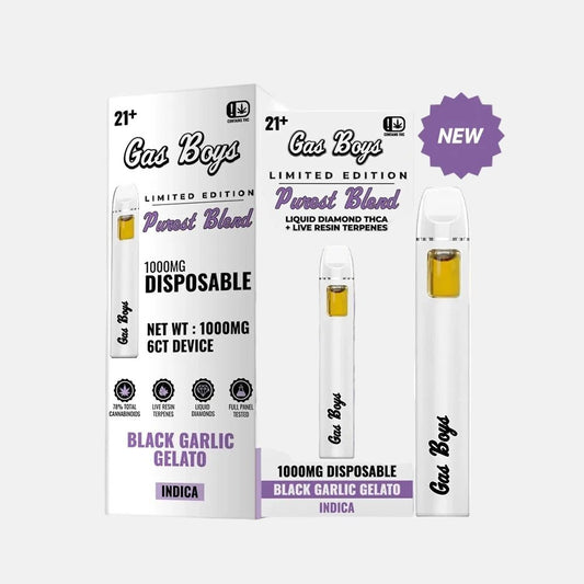 LIMITED EDITION: BLACK GARLIC GELATO THCA Disposable Vape 1g Indica (6ct) - Tree Spirit Wellness