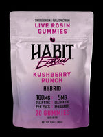 Live Rosin Gummies 5gm D9 THC 20 Gummies Kushberry Punch (Hybrid) – 10PK - Tree Spirit Wellness
