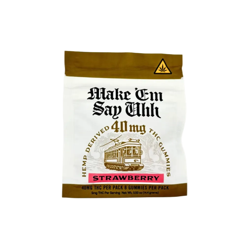Strawberry Make Em say Uhh D9/THCP 5mg - 40mg - Box of 10 - Tree Spirit Wellness