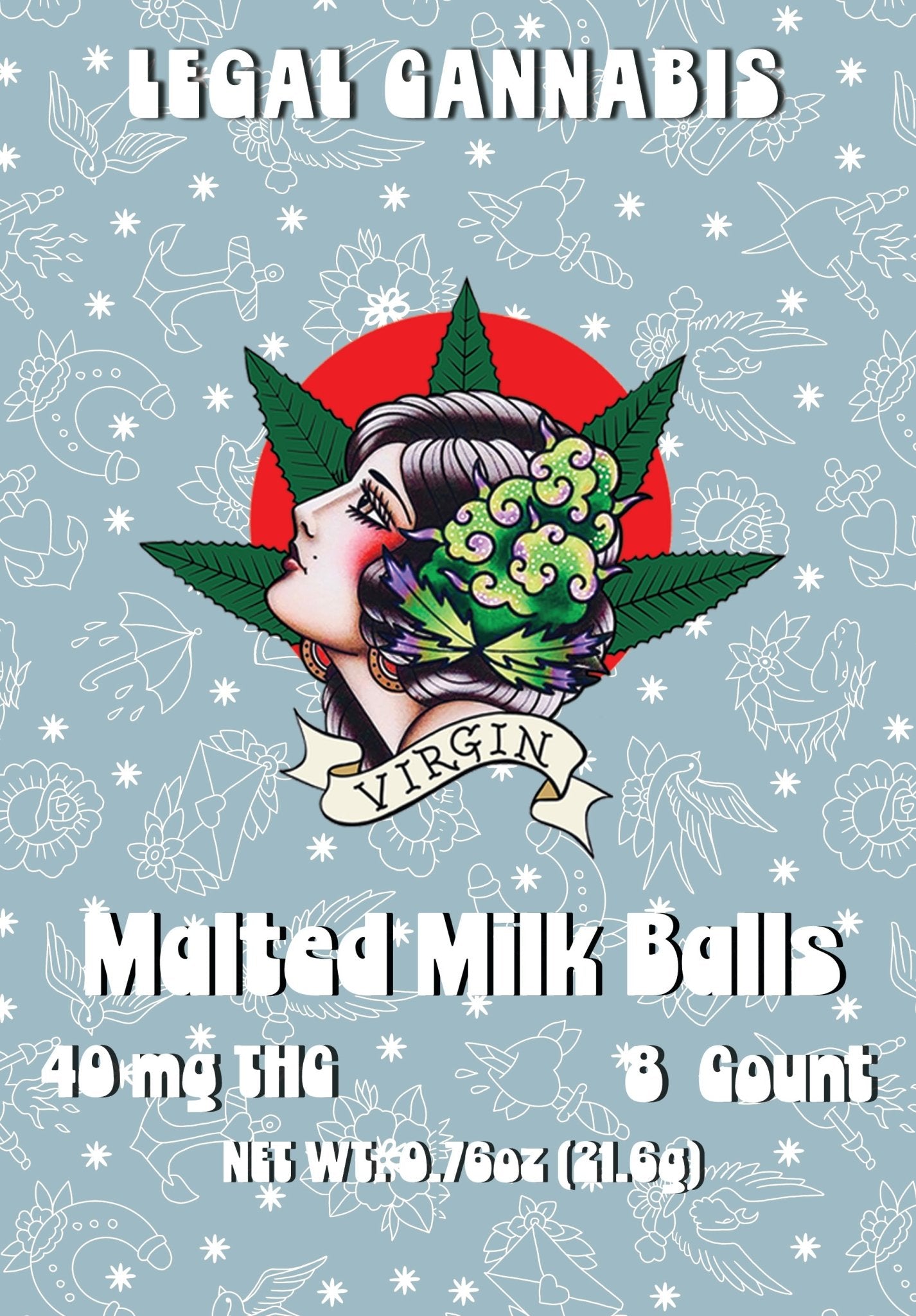 Malted milk balls 5mg 8 count Delta 9 THC (Box of 10) - Tree Spirit Wellness