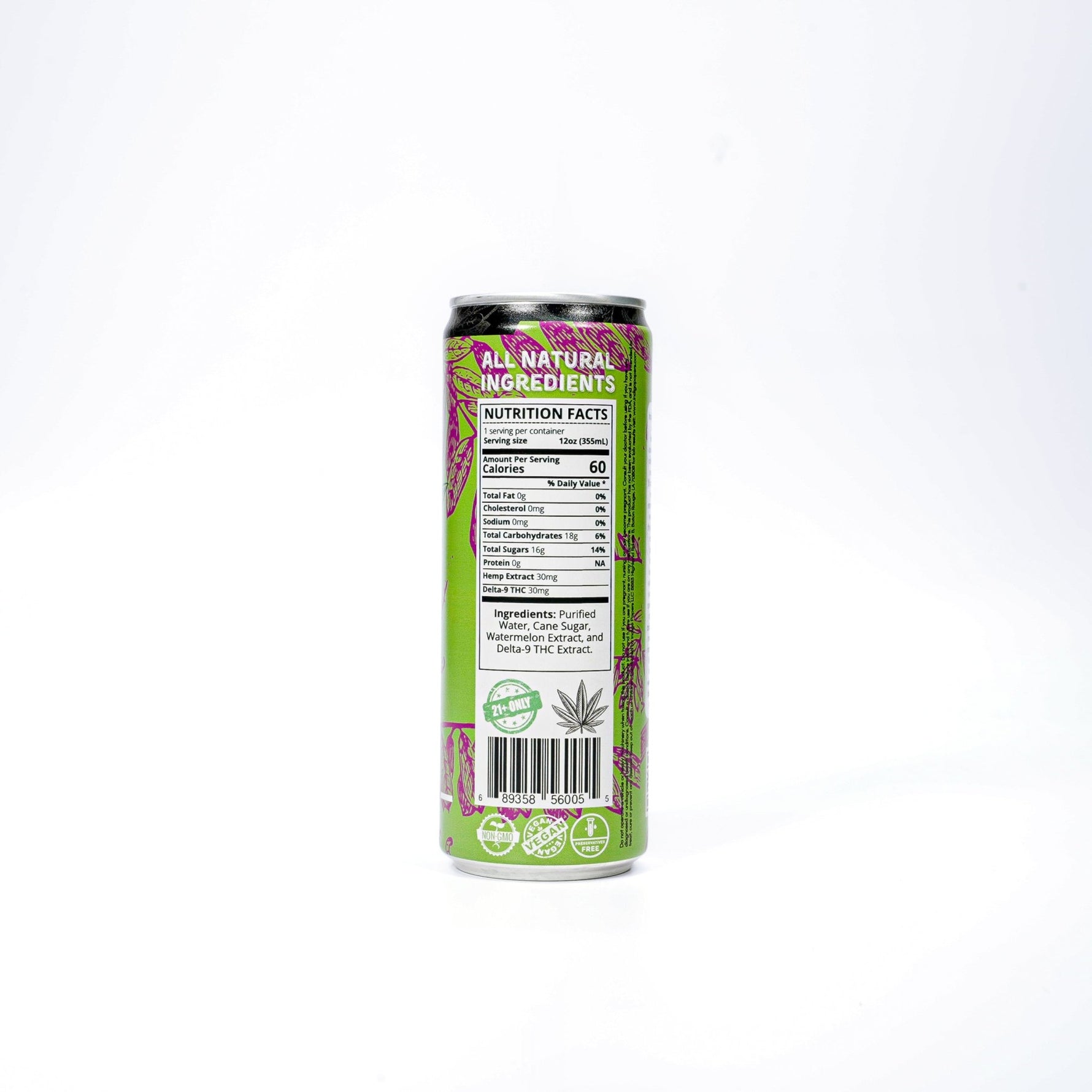 Mango Melon 30mg D9 Seltzer - Pack of 4 - Tree Spirit Wellness