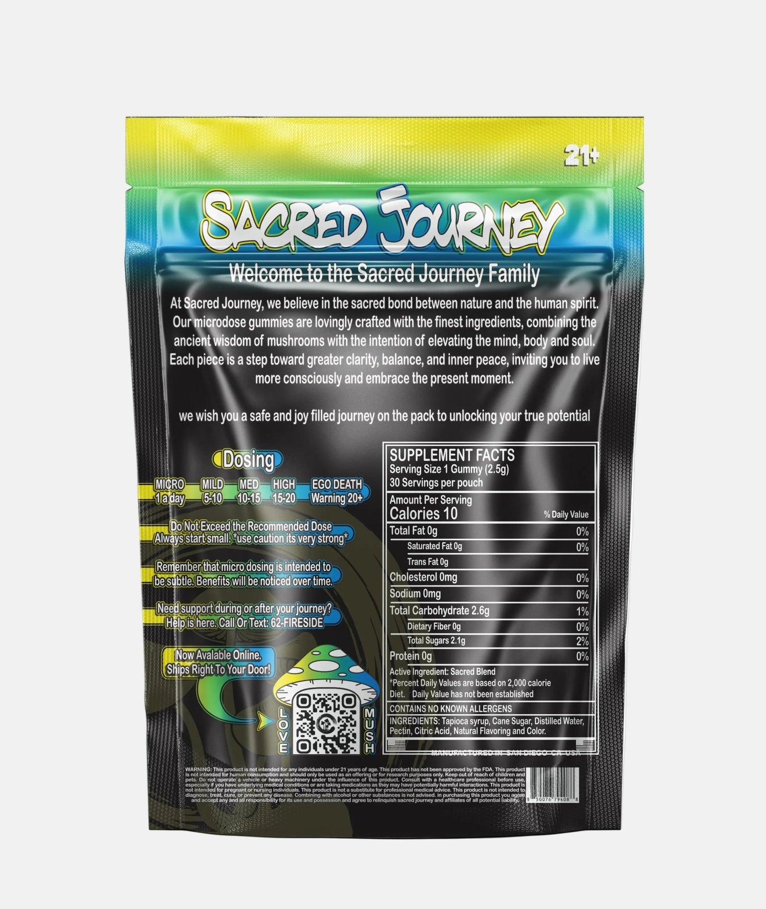 Microdose Gummies – Blueberry Lemonade (30ct) - Tree Spirit Wellness