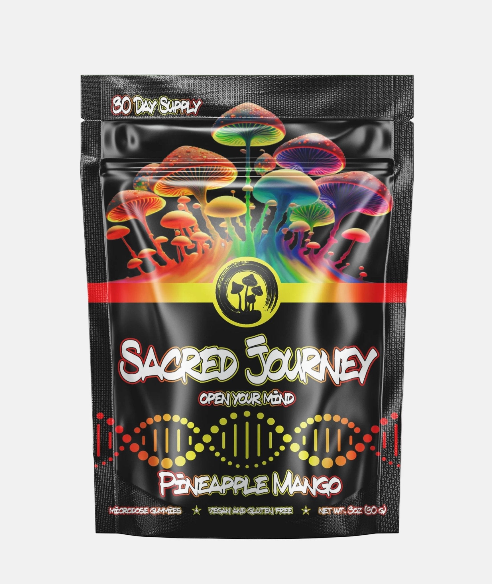 Microdose Gummies – Mango Pineapple 30ct - (Box of 10) - Tree Spirit Wellness