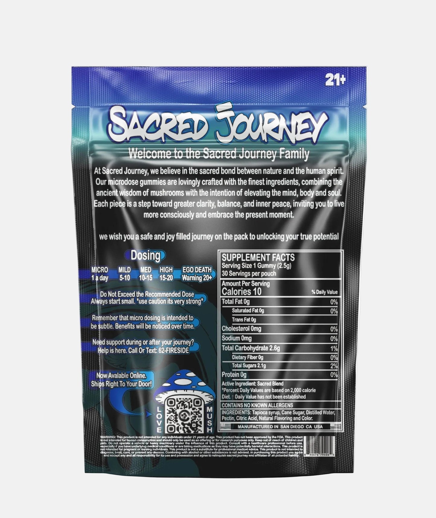 Microdose Gummies– Wild Blueberry (30ct) - Tree Spirit Wellness