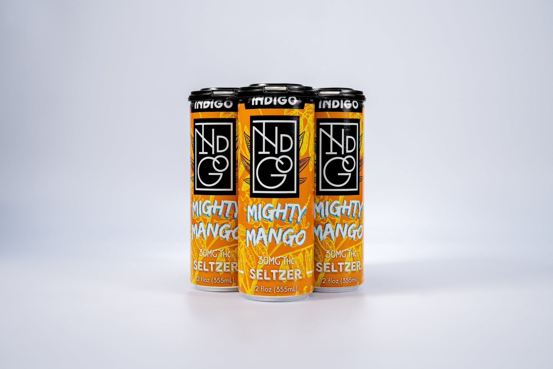Mighty Mango 30mg D9 Seltzer - Pack of 4 - Tree Spirit Wellness