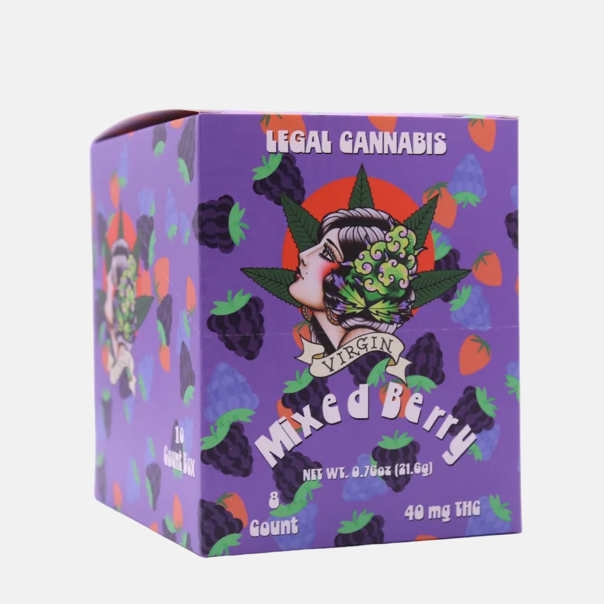 Mixed Berry 5mg D9 8 count (Box of 10) - Tree Spirit Wellness