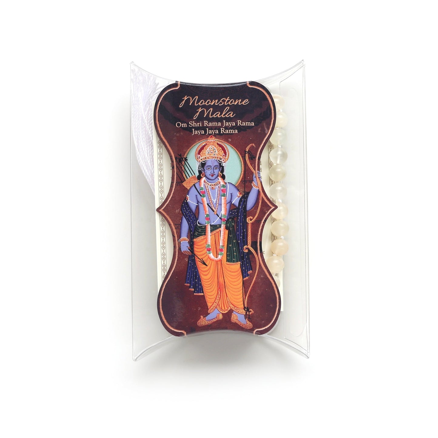 Prabhuji Prayer Mala Beads - Moon Stone  - 108 Prayer Beads