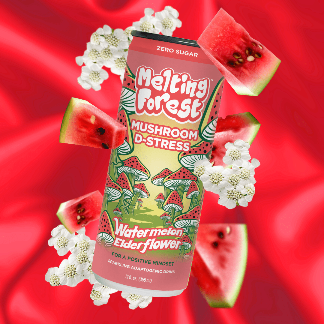 Melting forest - Mushroom D-Stress Sparkling Water (Zero Caffeine) - Tree Spirit Wellness