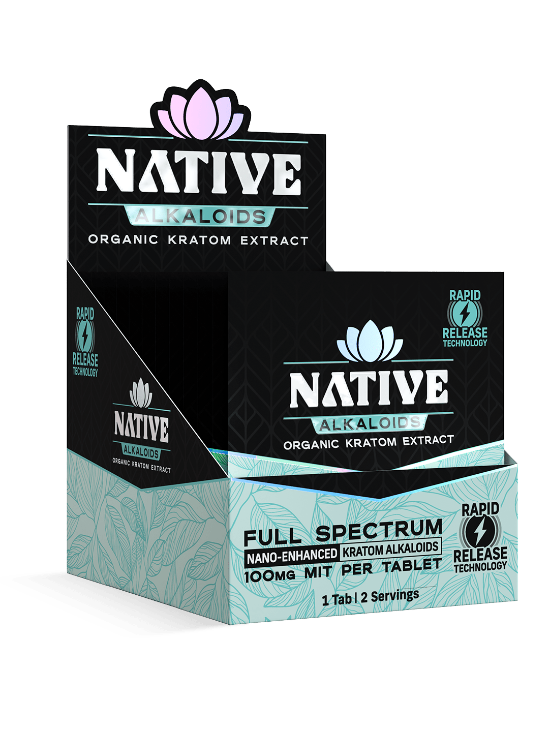 Native Alkaloids Natural Flavor 100mg 1 pk TAB (20pk DISPLAY CASE) - Tree Spirit Wellness