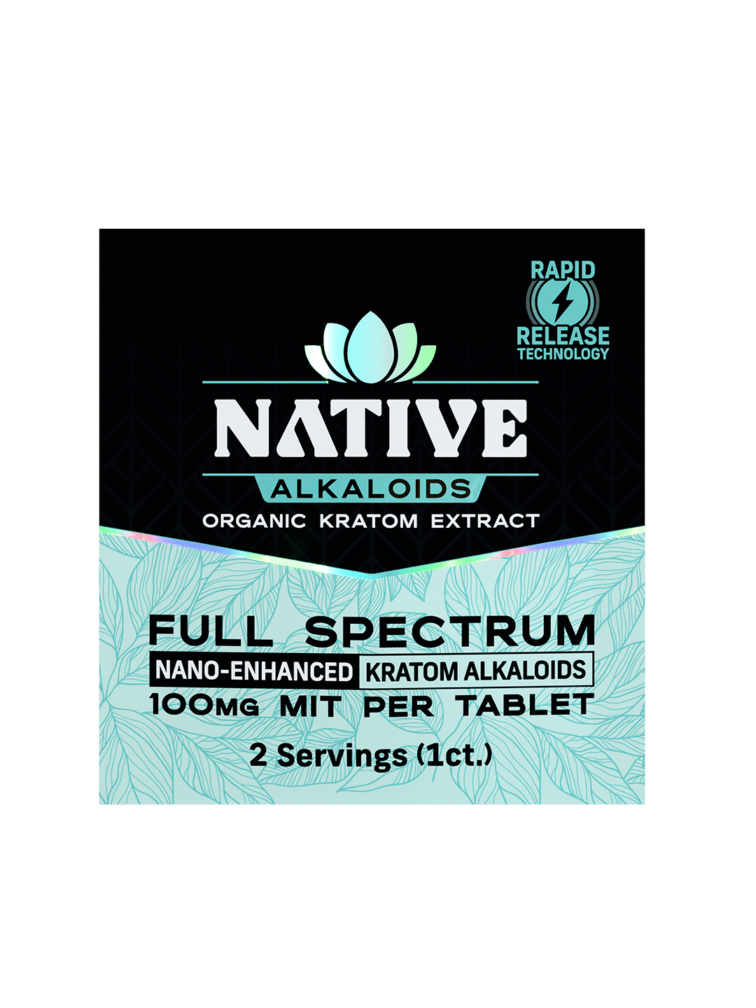 Native Alkaloids Natural Flavor 100mg 1 pk TAB (20pk DISPLAY CASE) - Tree Spirit Wellness