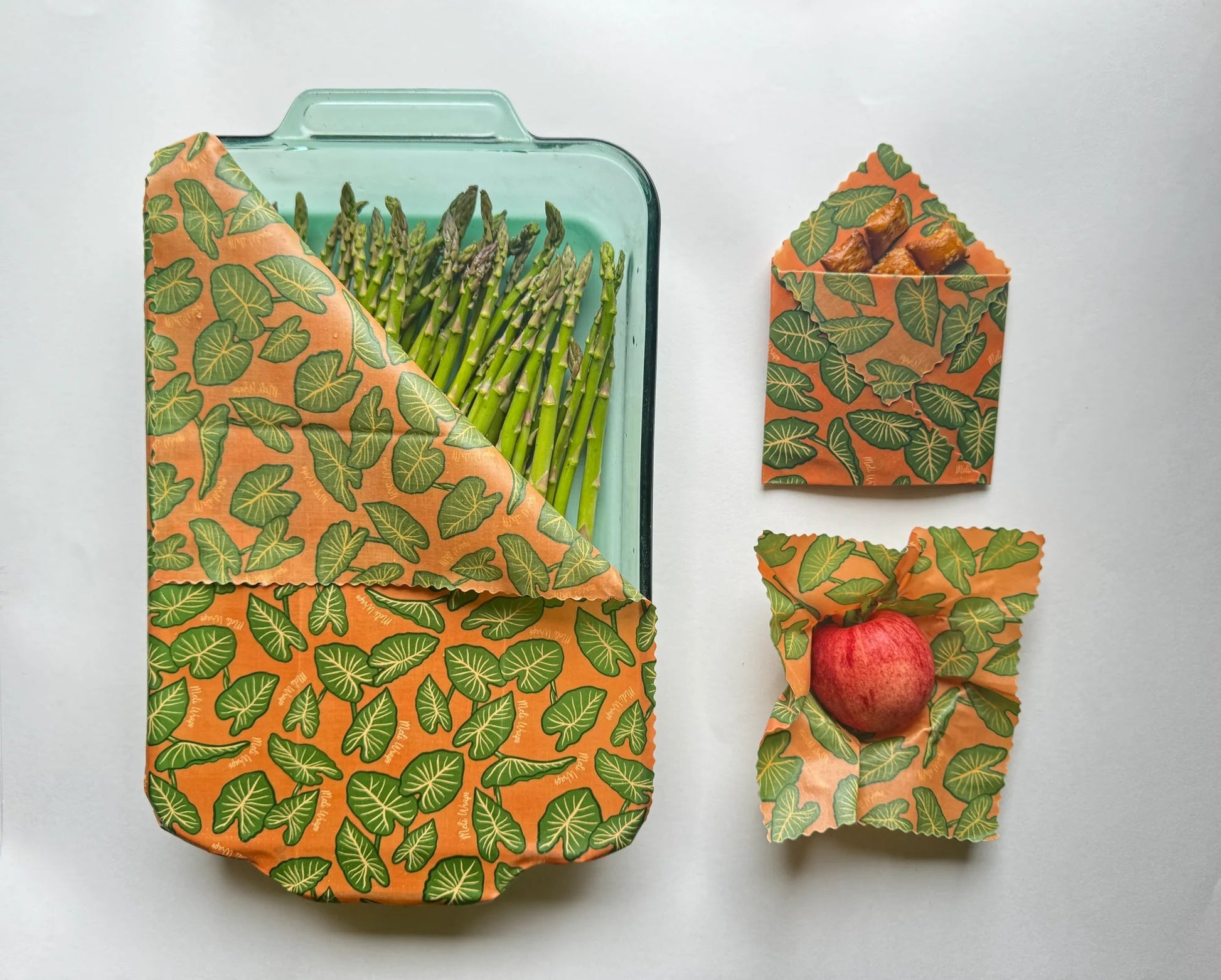 Bulk Beeswax Roll- Kalo print  - Tree Spirit Wellness