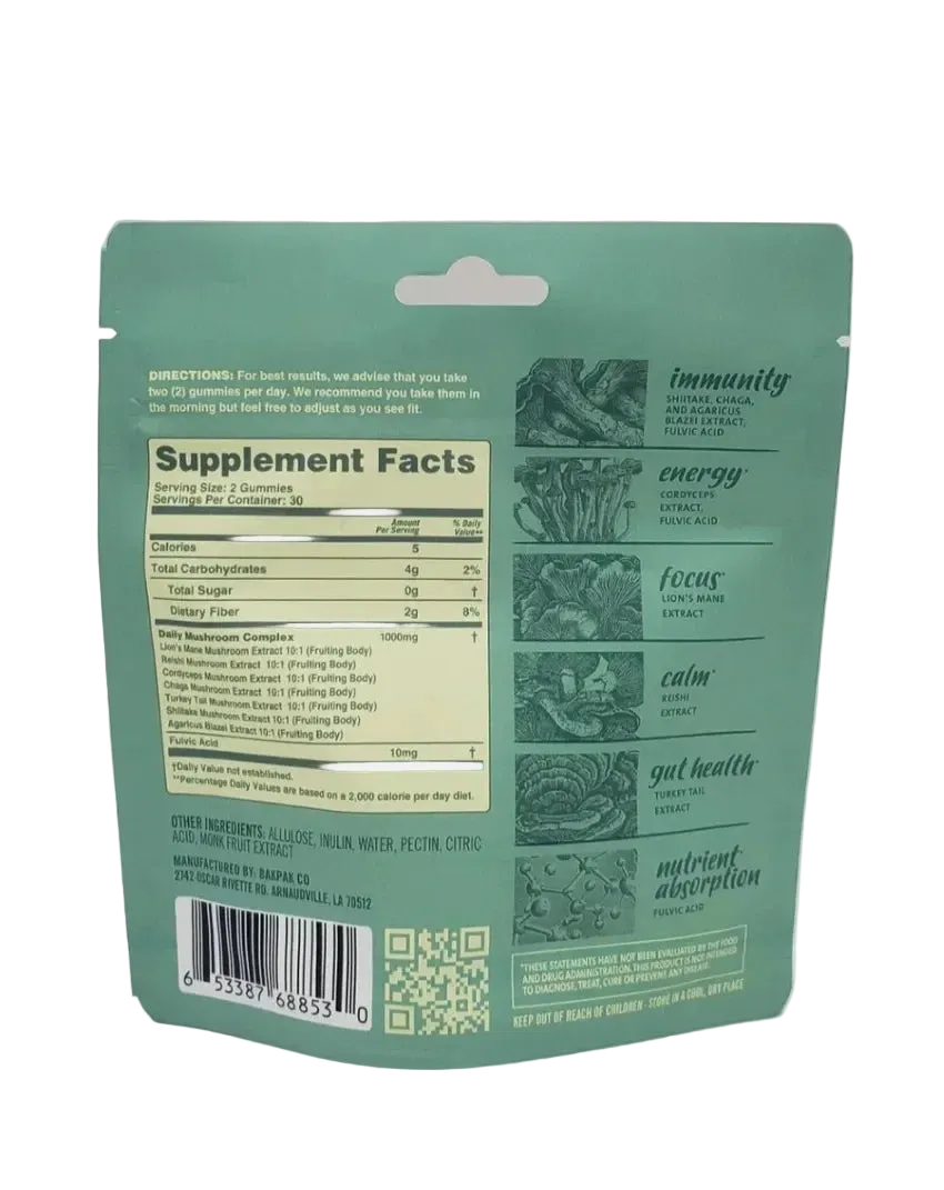 NEW! Mushroom Daily Gummies - Tree Spirit Wellness