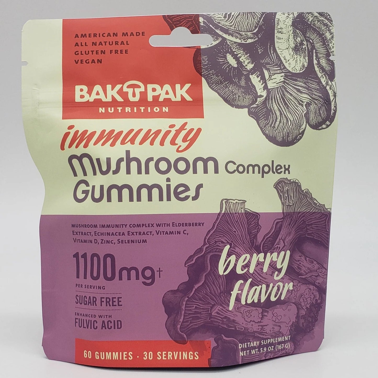 NEW! Mushroom Immunity Gummies~ Berry - Tree Spirit Wellness