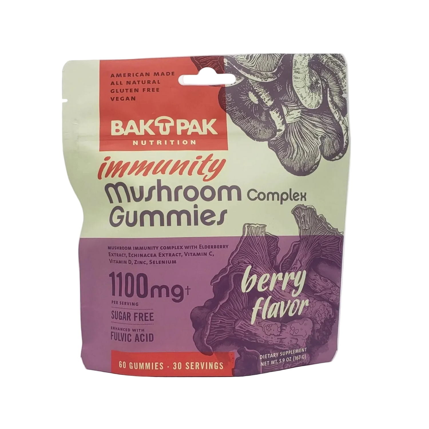 NEW! Mushroom Immunity Gummies~ Berry - Tree Spirit Wellness