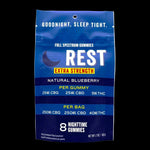 NEW! Rest Gummies Extra Strength CBD+CBG+THC 8ct. (55mg/Gummy) - Tree Spirit Wellness